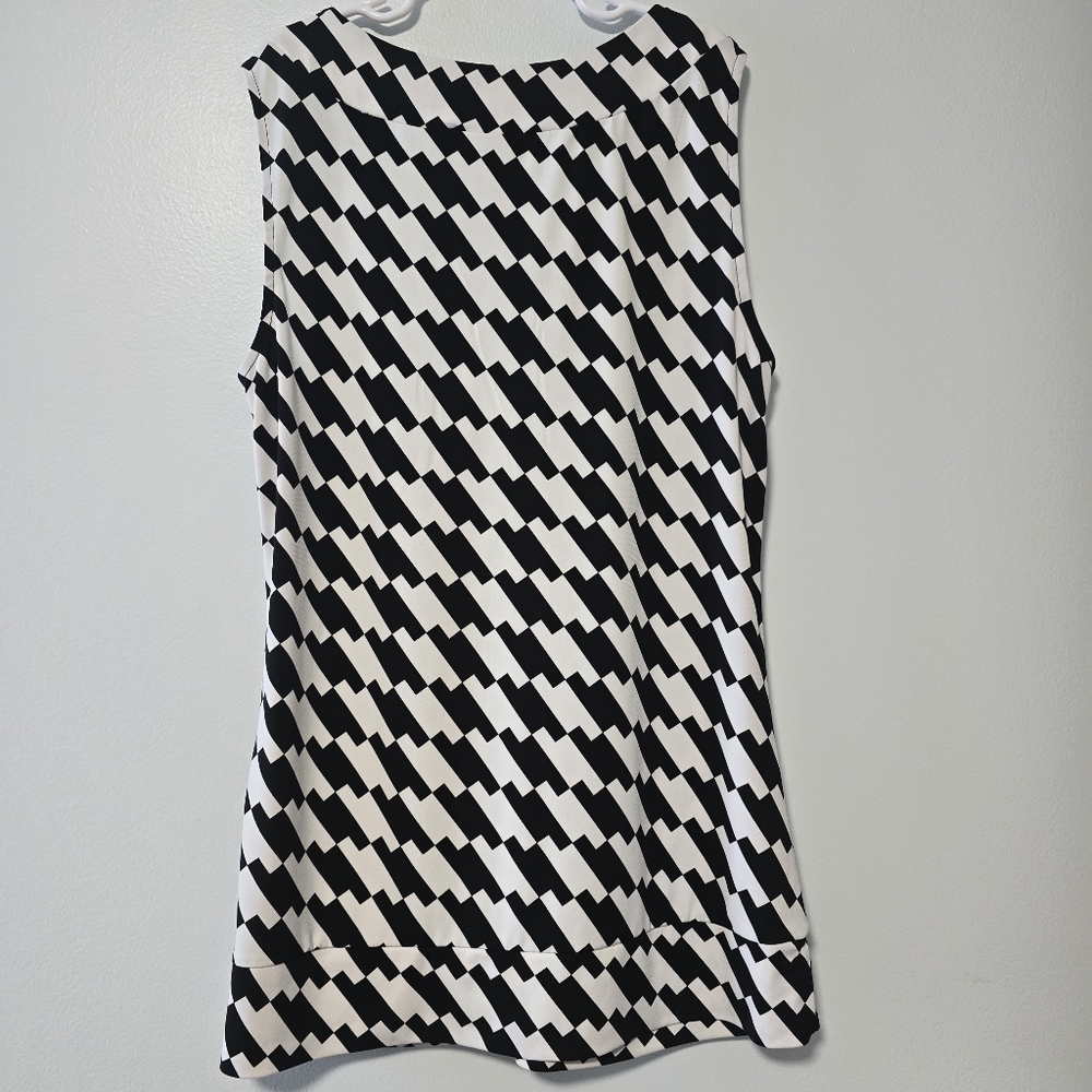 New York & Company Black and White Blouse - Picture 6 of 9